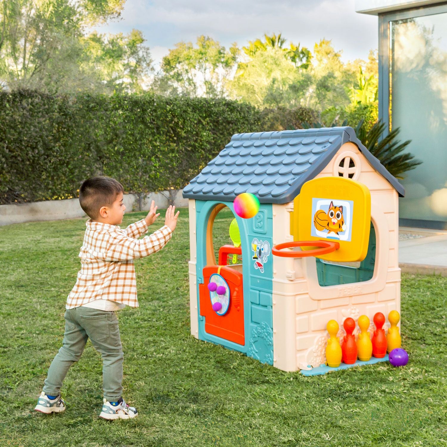 FEBER - Casetta Multi-Activity Casual 6 In 1 - h124x233x133 cm